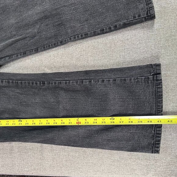 Gloria Vanderbilt FLARED Denim Jeans Women's 20W PERFECT FIT Black Casual - Picture 13 of 14